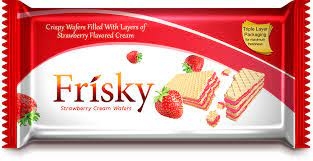 Frisky Strawberry Wafers