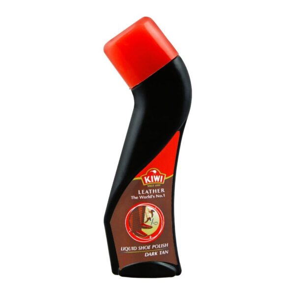 Kiwi Dark Tan Liquid Shoe Polish 75ML